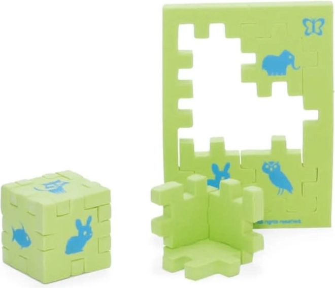 Happy Cube Junior – animaux (1 cube) puzzle 3D en mousse