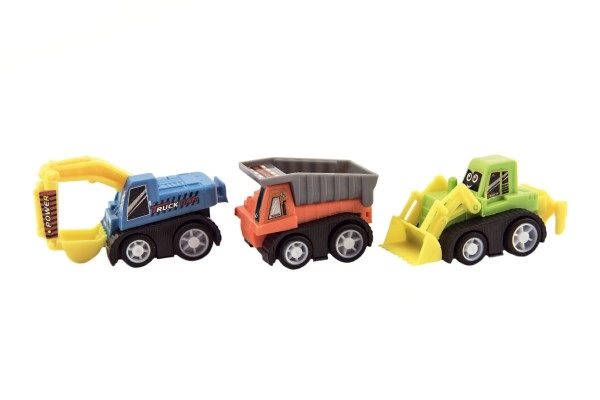 Set of 6 different construction vehicles