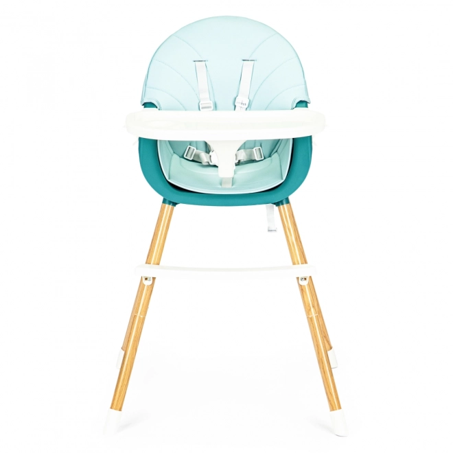 Ecotoys Eetstoel 2-in-1 turquoise
