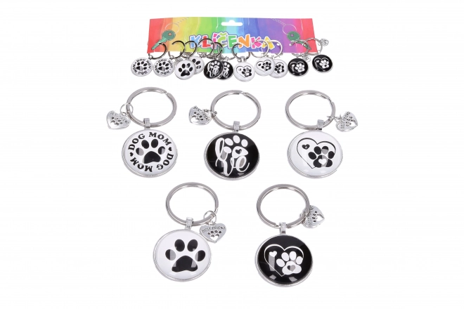 Porte-clés patte de chien