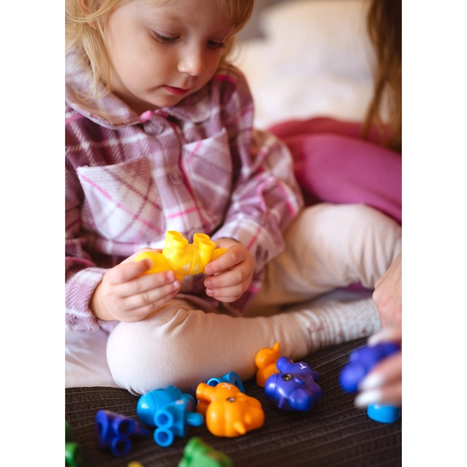 Montessori educatieve set Eenhoorn voor stapelen "Voeg letters toe" 13 stuks