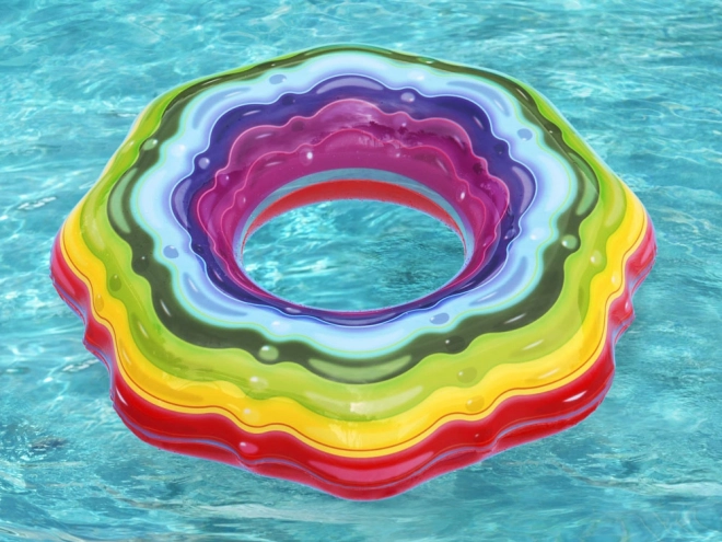 Bestway Aufblasbarer Regenbogen-Quallenring 115 cm
