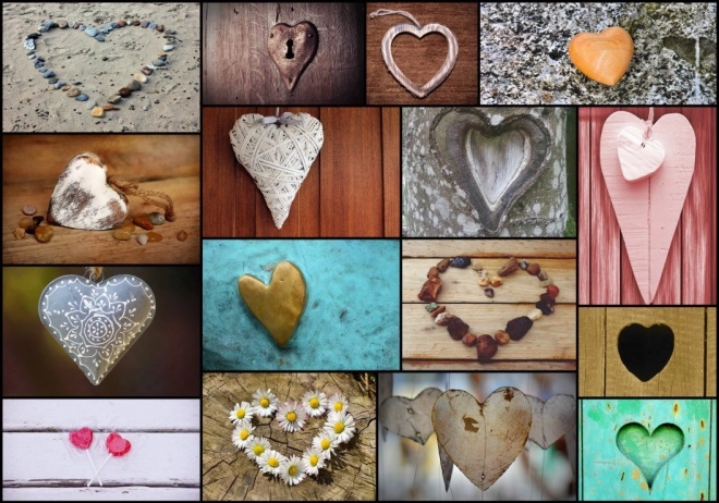Puzzel collage: Liefde 1000 stukken