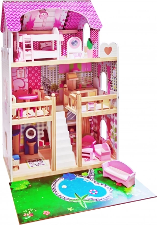 Houten poppenhuis