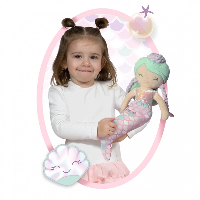 DeCuevas 20041 Pluche Pop 2-in-1 OCEAN FANTASY - 36 cm met Wieg