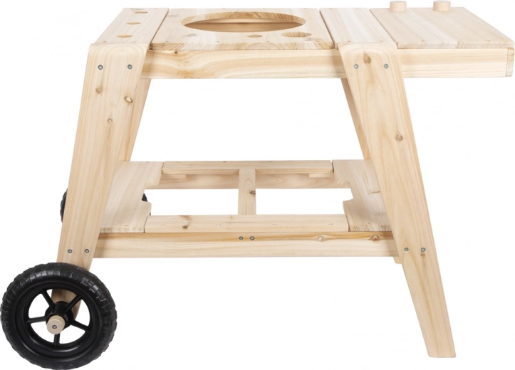 Mobiele constructie met wielen
