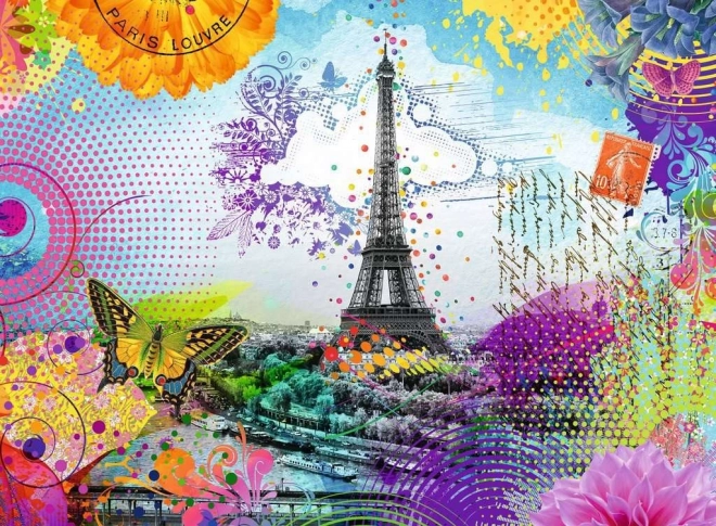 Puzzle Carte postale de Paris 500 pièces de Ravensburger