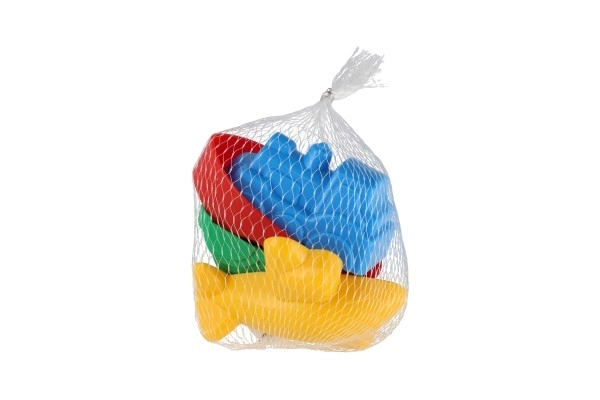 Vormpjes Tulbandjes voor zand 4st plastic vervoersmiddelen in netje 12m+