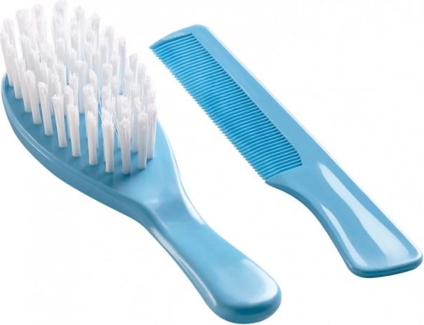 Set haarborstel en kam, Turquoise