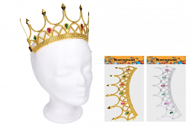 Carnavalskroon in goud/zilver