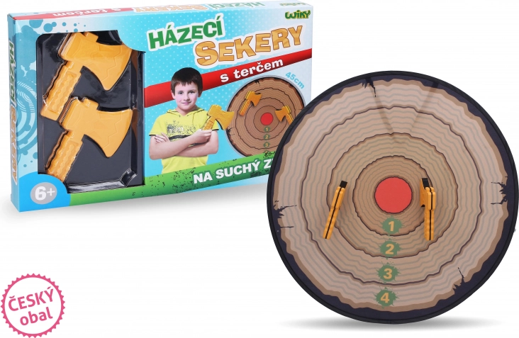 Wurfäxte für Kinder mit 45 cm Zielscheibe