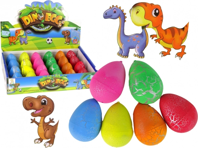 Uitkomend magisch dinosaurus-ei groeiend 6 cm