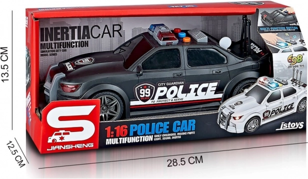 police car with light and sound effects