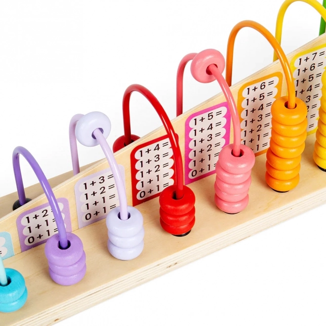 Houten regenboogtelraam voor kinderen