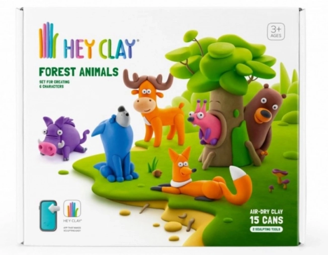 Hey Clay plasticine set Bosdieren