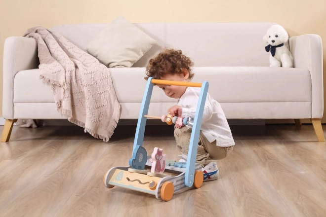 Houten loopwagen dieren