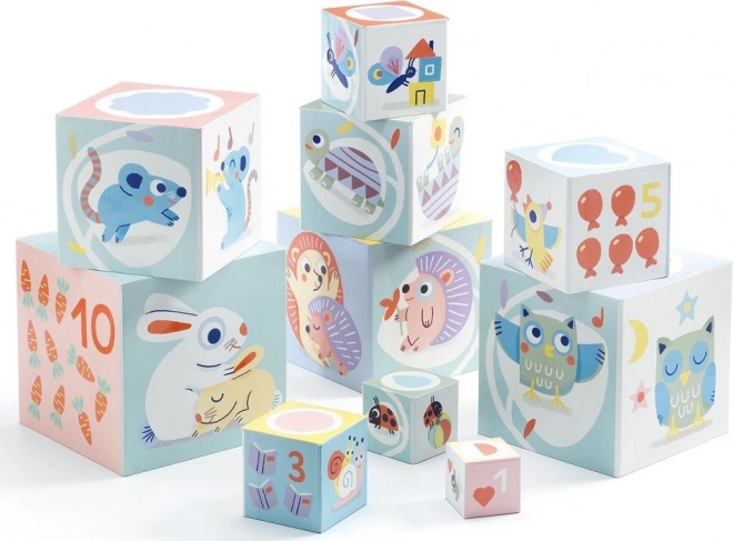 DJECO Box Tower Forest Animals