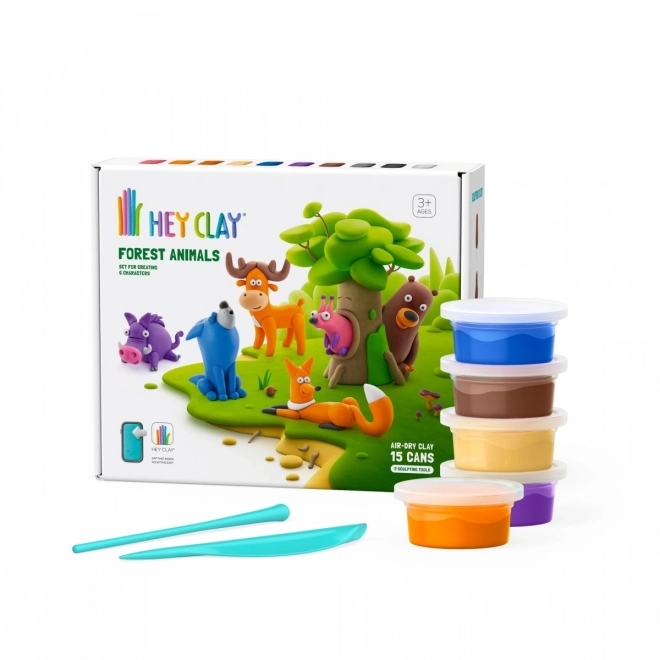 Hey Clay plasticine set Bosdieren
