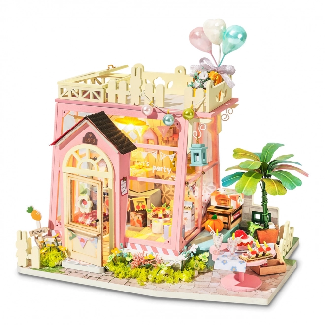 Feestje Vakantieoord - Doe-het-zelf miniatuur poppenhuis