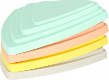 Pastelkleurige stenen voor balans- en zintuiglijke training voor kinderen