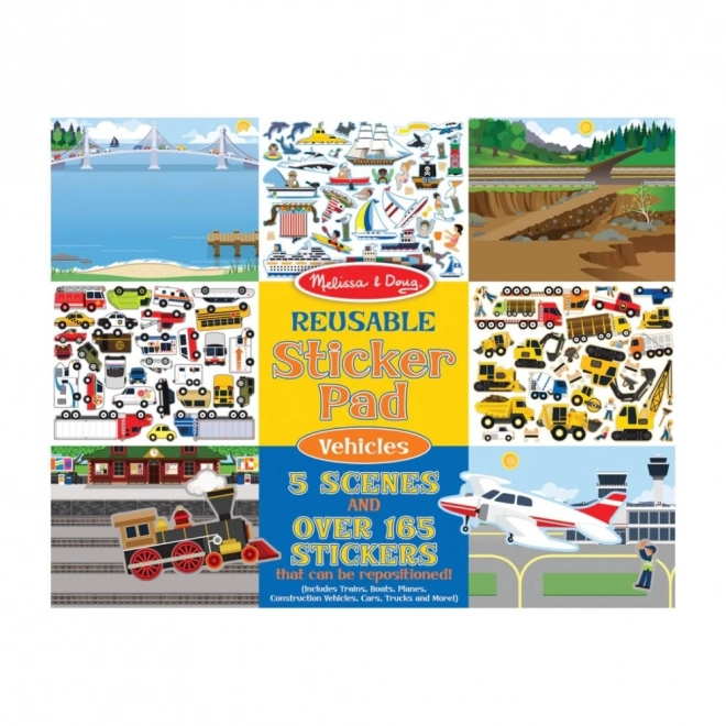 Melissa & Doug - wiederverwendbare Aufkleber Fahrzeuge
