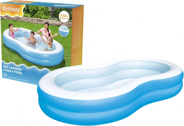 BESTWAY inflatable family pool 262 × 157 × 46 cm