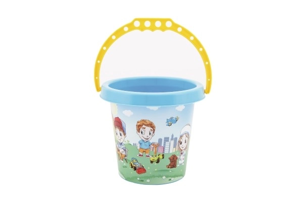 Emmer voor zand plastic 15x13cm 4 kleuren 12m+