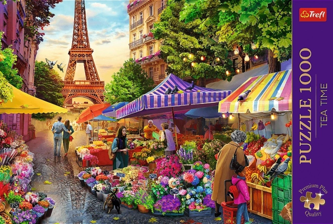 Premium Plus Puzzle - Tea Time at the Paris Flower Market