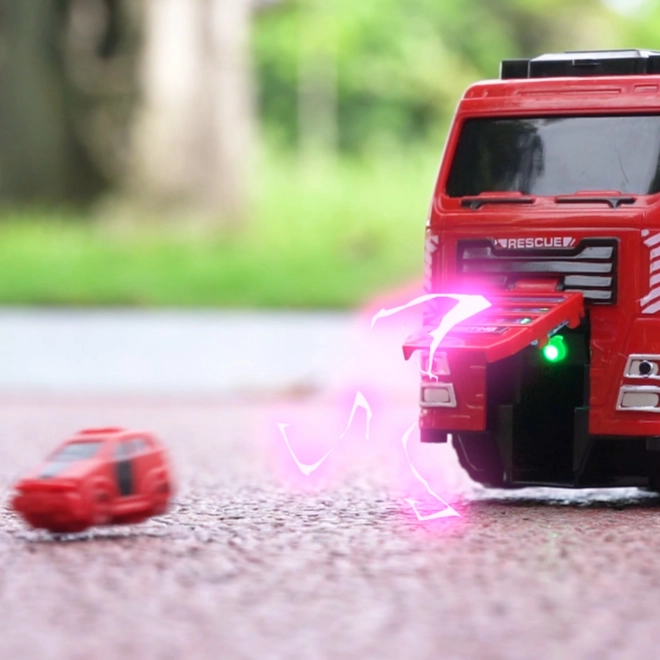 Interactive Fire Truck with Movable Ladder