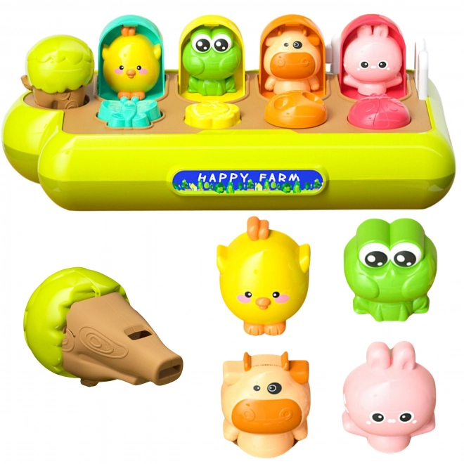 Woopie jouet éducatif pour enfants animaux pop-up Ferme Heureuse