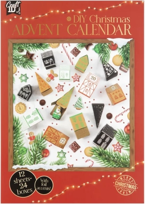 DIY Advent Calendar CRAFT ID – Christmas Houses and Trees 3D