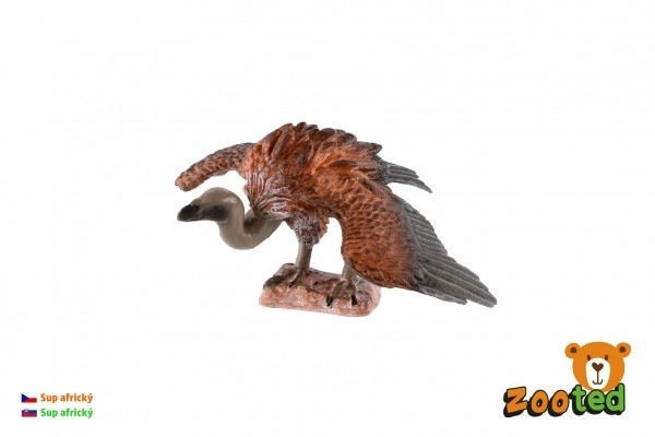 Afrikaanse gier speelgoed plastic 10cm in zakje