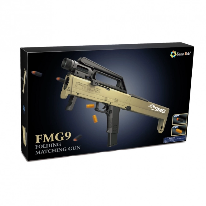 Folding Foam Dart Rifle with Flashlight