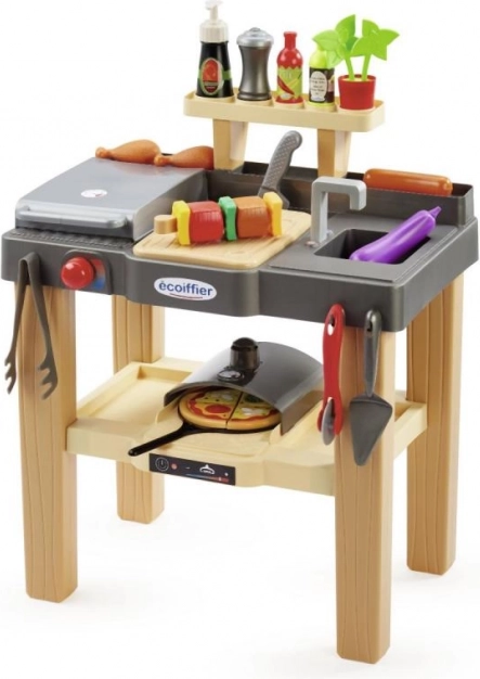Cuisine d’été pour enfants avec four à pizza Ecoiffier