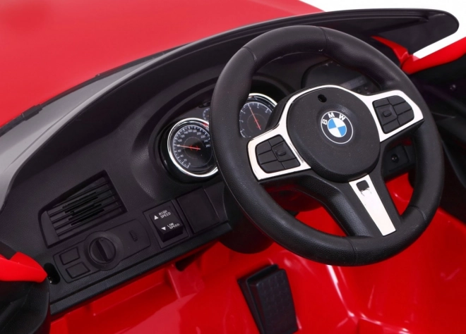 BMW 6 GT Batterieauto + Fernbedienung + sanfter Start + EVA + Gurte + LED MP3 – Rot