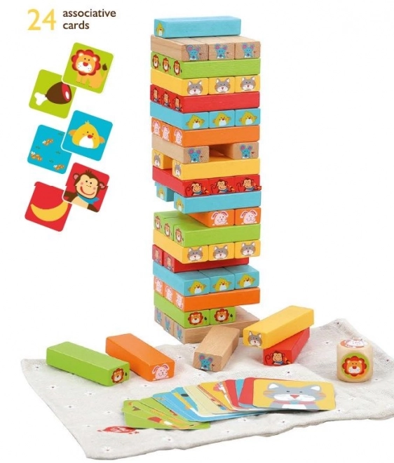 Lucy & Leo „Devine qui“ - jeu en bois pour enfants Jenga