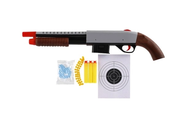 Shotgun with Balls and Accessories