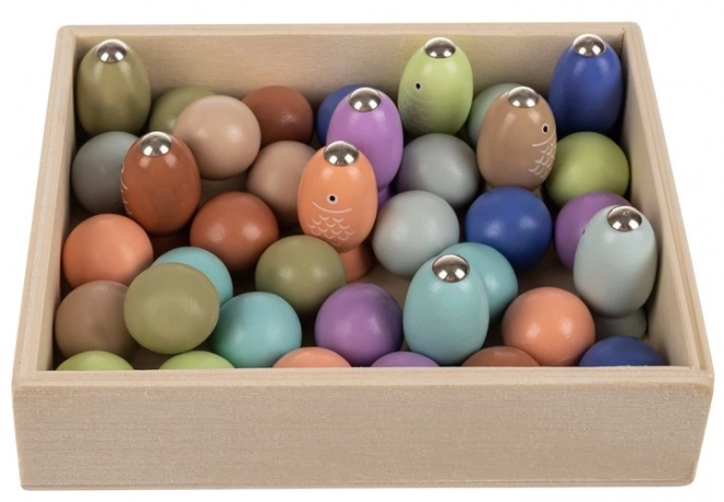Houten kinderspel Vissen vangen