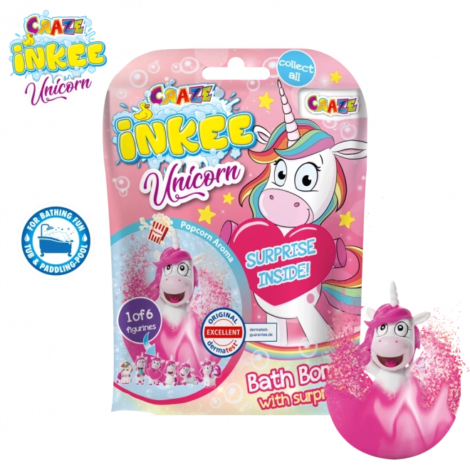 Bombe effervescente de bain avec surprise Licorne