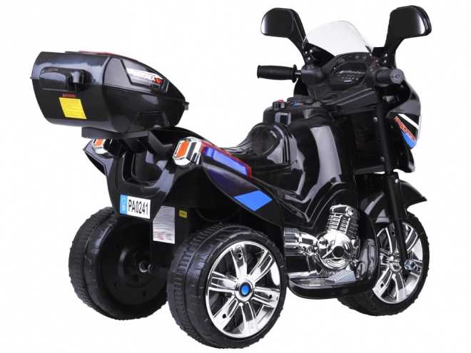 Sportliches Kinder-Motorrad mit LED-Beleuchtung – Schwarz
