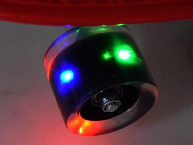 Skateboard met LED-wielen