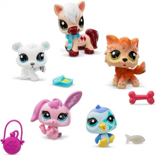 Hasbro Littlest Pet Shop winter animal set 5 pcs