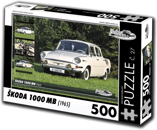 Puzzel RETRO-AUTA Škoda 1000 MB (1965) 500 stukjes