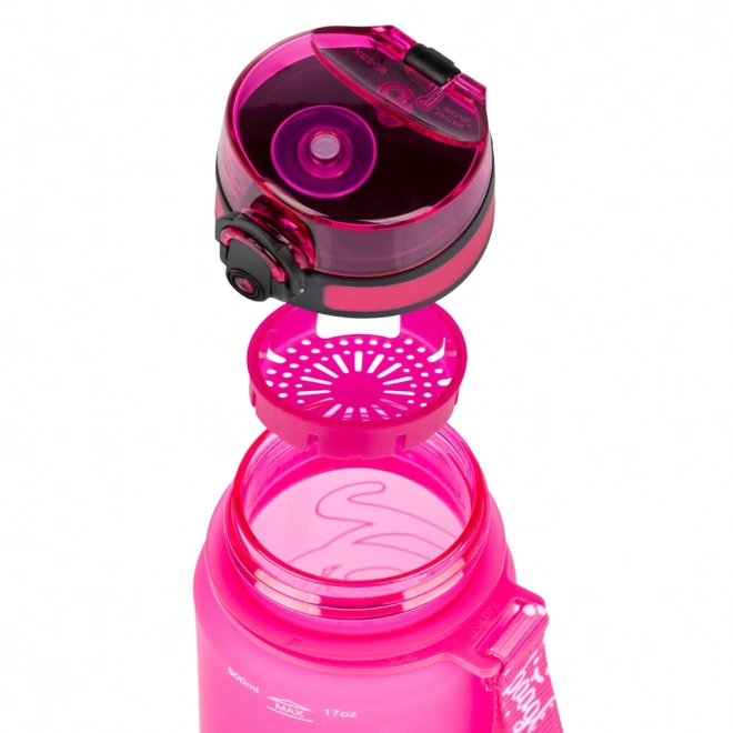 BAAGL Tritan Waterfles Logo - roze
