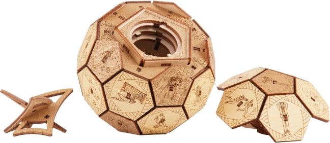 Wooden Puzzle Soccer Ball