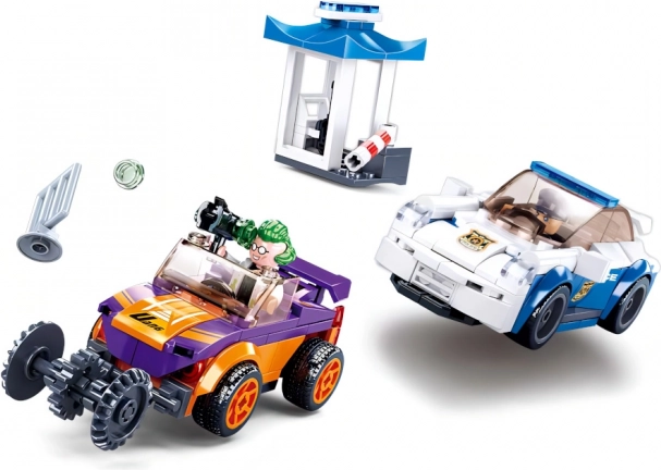 Building Set Police Chase with Pullback Car