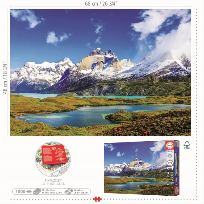 Educa puzzel Torres del Paine, Patagonië 1000 stukjes