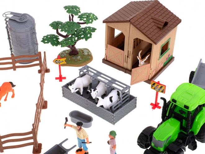 Boerderij met dieren en machines - 49 stuks