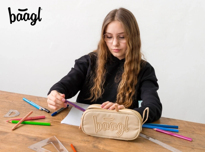 Student Pencil Case Beige