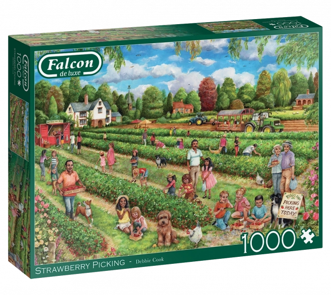 Puzzel Aardbeienplukken 1000 stukjes